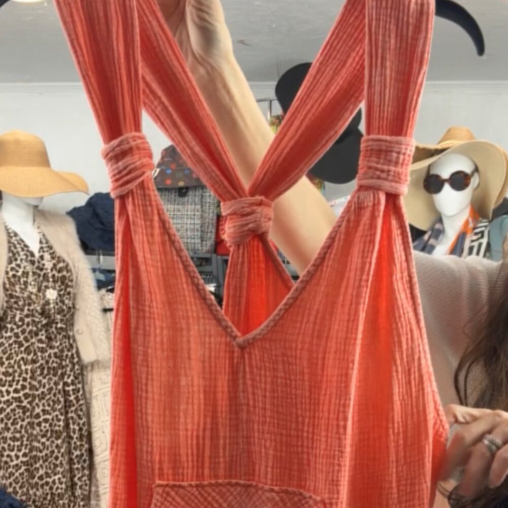 29 Fabulous Mineral Washed Banded Strap Romper